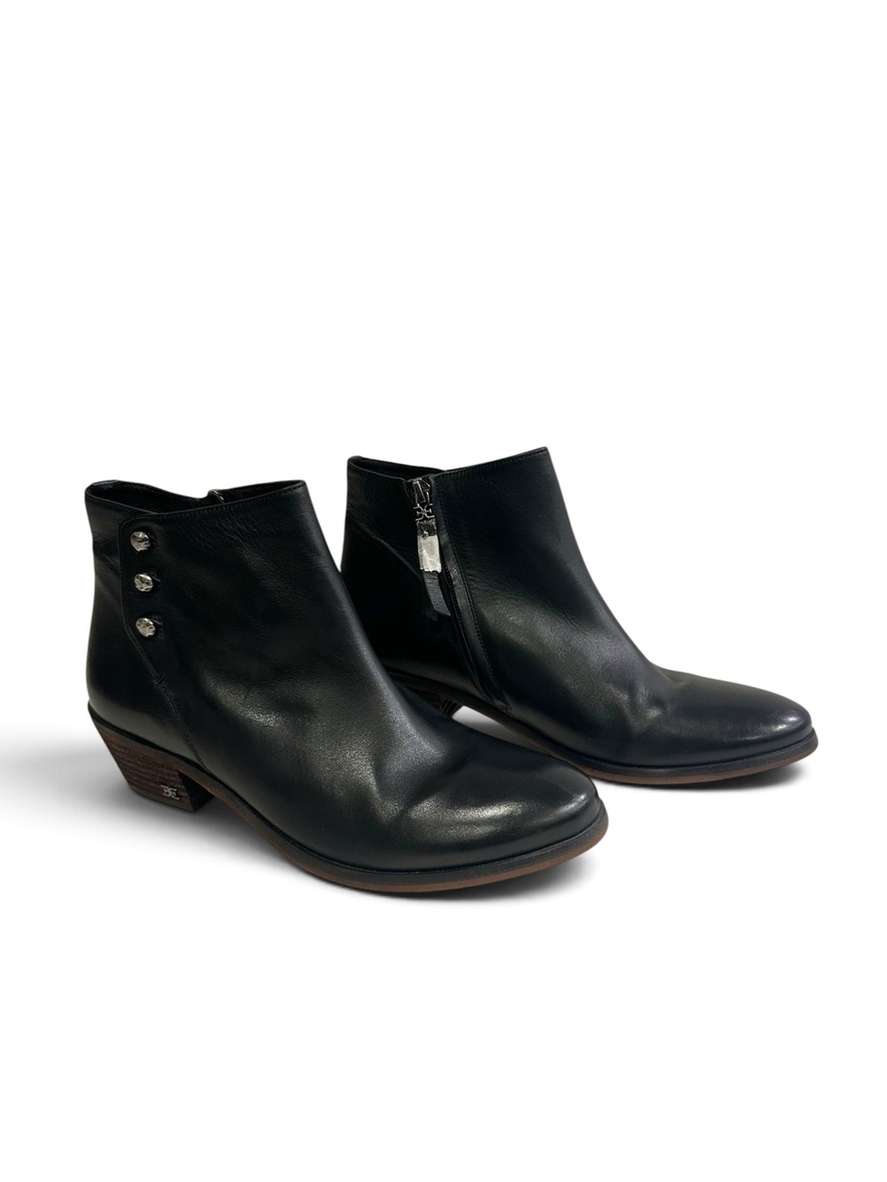 Sam Edelman Black Leather Ankle Paila Boots 8.5 NWOT